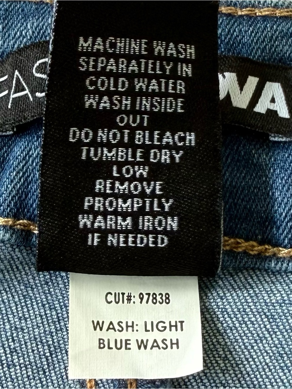 Fashion Nova Junk In The Trunk Light Wash Distressed Flare Jean Plus Size 22 NWT - Picture 16 of 16